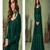 Green embroidery georget semi stitch anarkali gowns