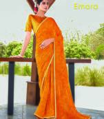 Exclusive Pure Georgette With Embroidery Work Saree