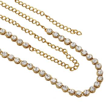 Gold crystal bridal-kamarband 3