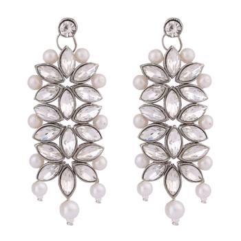 Silver crystal necklace-sets 3