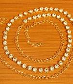 Gold crystal bridal-kamarband