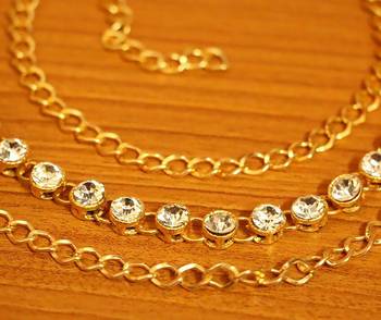 Gold crystal bridal-kamarband 5