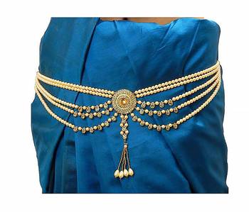 Gold crystal bridal-kamarband 1
