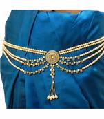 Gold crystal bridal-kamarband