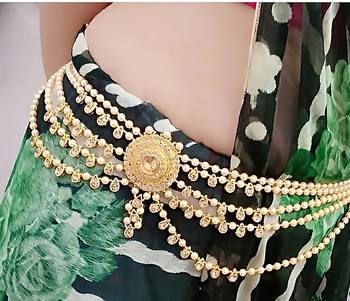 Gold crystal bridal-kamarband 2