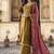 Gold embroidered velvet salwar