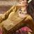 Gold embroidered velvet salwar