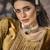 Gold embroidered velvet salwar
