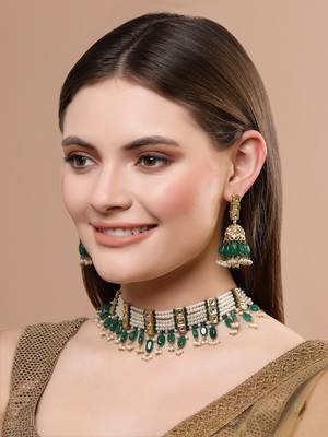 Green pearl necklace-sets 1