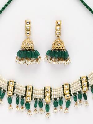 Green pearl necklace-sets 4