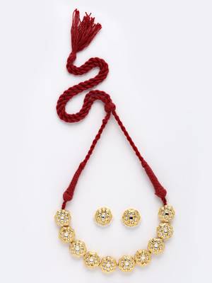Maroon pearl necklace-sets 3