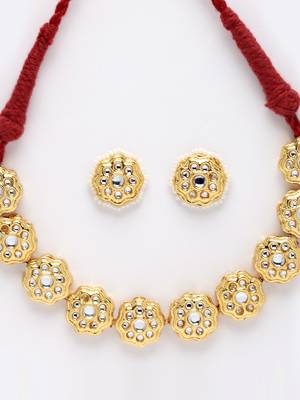 Maroon pearl necklace-sets 4