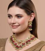 Red pearl necklace-sets