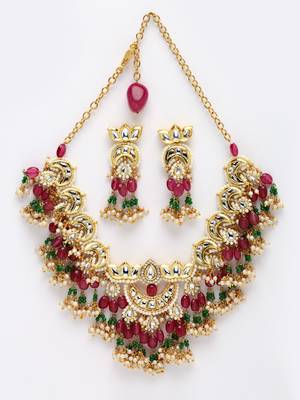 Red pearl necklace-sets 3