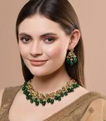 Green pearl necklace-sets