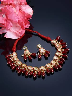 Red pearl necklace-sets 2