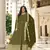 MAHENDI GREEN PARTY WEAR sequin WORK LONG ANARKALI GEORGETTE SALWAR SUIT