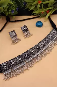 Black necklaces