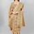 Chiku woven cotton silk saree with blouse