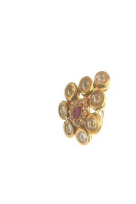 Kundan Gold Adjustable Designer Finger Rings 2