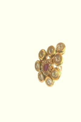 Kundan Gold Adjustable Designer Finger Rings 3