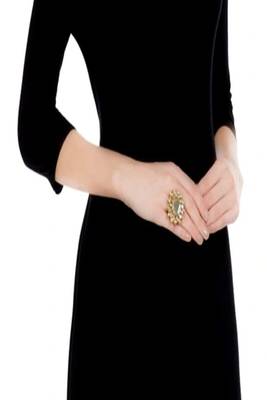 Gold Designer Adjustable Kundan Finger Rings 1