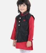 BownBee Boys Party Waistcoat Jacket - Black
