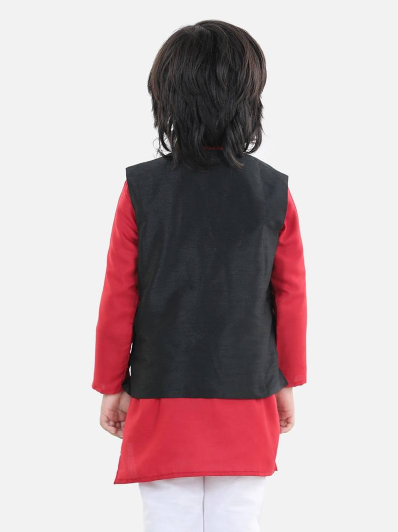 BownBee Boys Party Waistcoat Jacket - Black