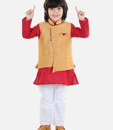 BownBee Boys Party Waistcoat Jacket - Beige