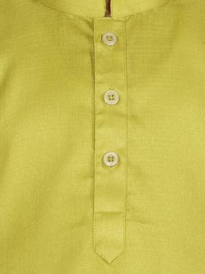 BownBee  Boys Cotton Full Sleeve Short Kurta - Green 4