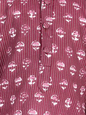 BownBee Block Print Cotton Kurta for Girls- Purple BownBee 2