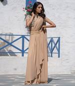 Geometric Handcrafted Drape Saree