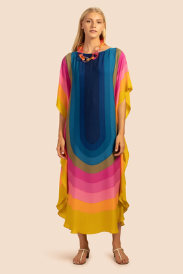 JSDC Prism Rainbow Style Multicolor Printed Casual Wear Ladies Kaftan Top 4
