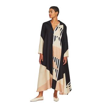 JSDC Women Printed Long Sleeves Kaftan Kurti Top 1
