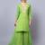Trendy Leheriya Kurti with Frilled Palazzo and Dupatta