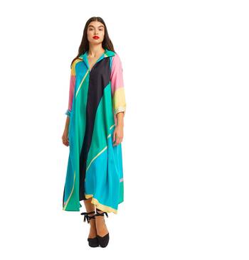 JSDC  Women Casual Wear Long Collar Style Kaftan Kurti 1