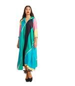 JSDC  Women Casual Wear Long Collar Style Kaftan Kurti