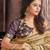 Lion Patterned Chiffon Digital Print And Designer Saree