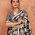 Black Tissue Brasso Saree With Tassel