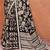 Black Tissue Brasso Saree With Tassel
