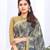 Grey Printed Chiffon Saree With Fancy Border
