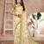 Cream Digital Print Criva Crepe Saree