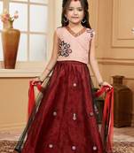 Black embroidered net stitched lehenga