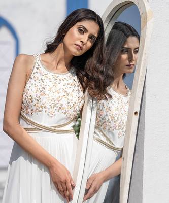Cross Back Drape Gown 2