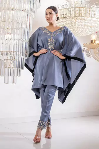 Tisay Grey Kaftan Set