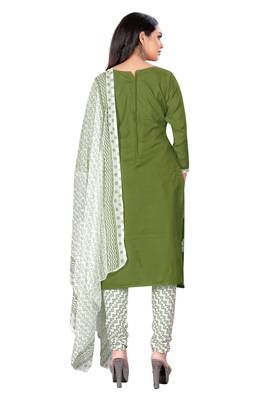 Green embroidered cotton salwar 3