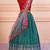 Rama Silver Jari Banarasi Silk Jequard Half Saree