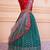 Rama Silver Jari Banarasi Silk Jequard Half Saree