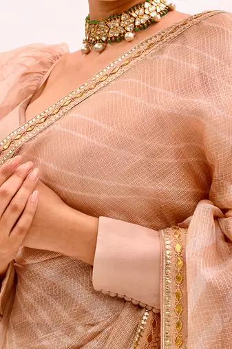 Puff Sleeves Silk Blouse