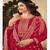 red embroidery georget silk semistitch straight suits palazzo salwar suits